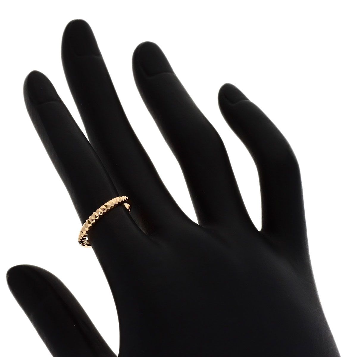 Celine Inner Saffiano Ring 18k Pink Gold — view 5