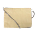 Celine Soft Trio Lambskin Chain Shoulder Bag Leather Yellow Beige