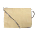 Celine Soft Trio Lambskin Chain Shoulder Bag Leather Yellow Beige