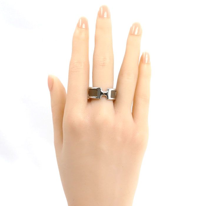 Hermes Leather Olympe PM Ring — view 7