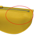 Fendi Pouch Leather Wool Yellow Taco Motif — view 7