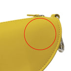 Fendi Pouch Leather Wool Yellow Taco Motif — view 8