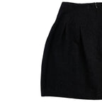 Chanel Trapezoid Skirt CC Logo 36 Black — view 5