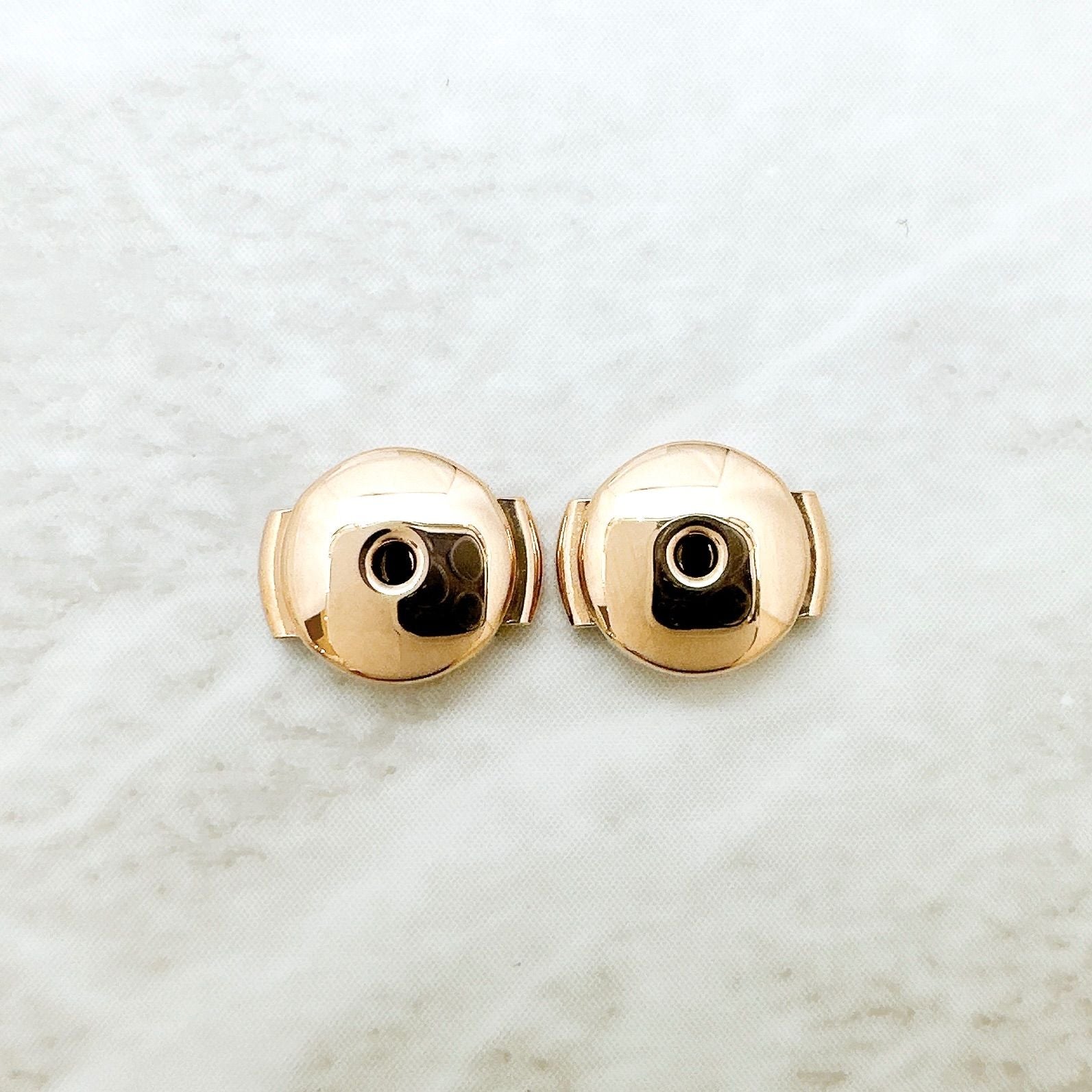 Hermes Chaine D'ancre Farandole TPM Pink Gold Earrings — view 6