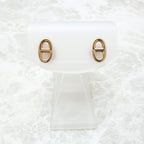 Hermes Chaine D'ancre Farandole TPM Pink Gold Earrings — view 3
