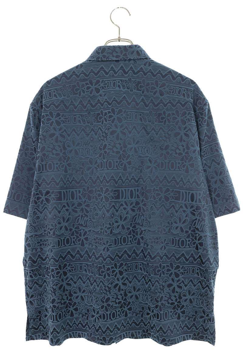 Dior Stussy Allover Pattern Short Sleeve Shirt 40 — view 2