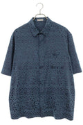 Dior Stussy Allover Pattern Short Sleeve Shirt 40
