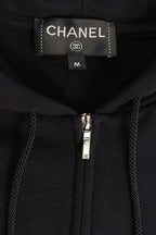 Chanel CC Logo Sequin Graffiti Zip Up Hoodie — view 3