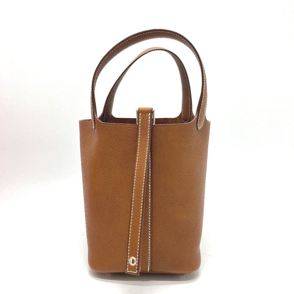 Hermes Handbag Picotin Lock PM Barenia Fauve — view 2