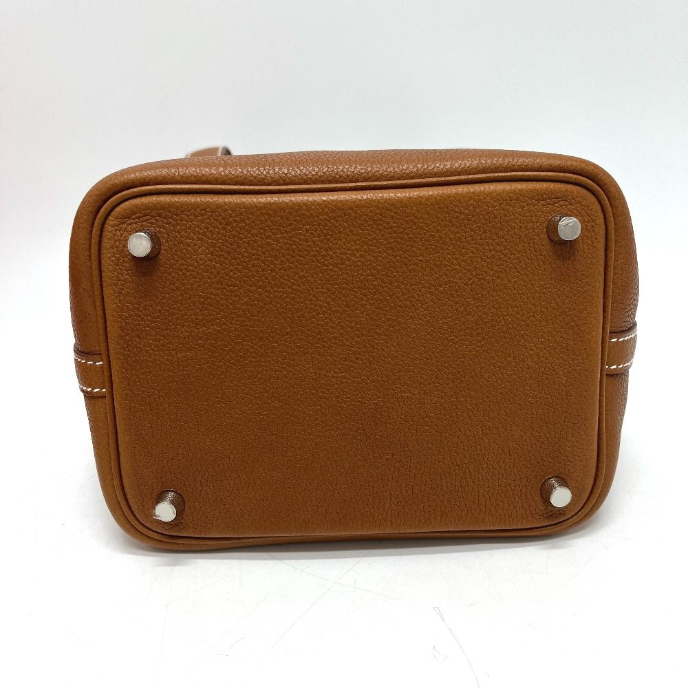 Hermes Handbag Picotin Lock PM Barenia Fauve — view 5