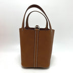 Hermes Handbag Picotin Lock PM Barenia Fauve — view 4
