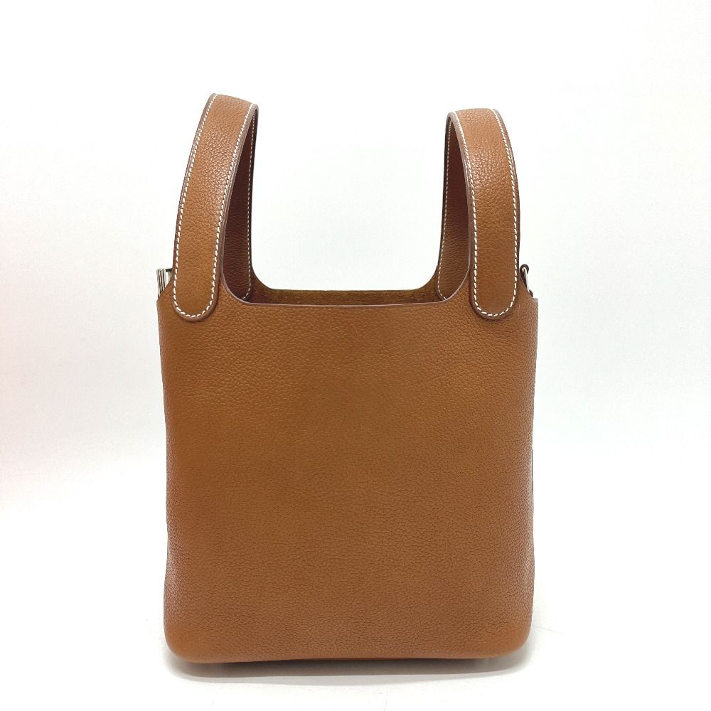 Hermes Handbag Picotin Lock PM Barenia Fauve