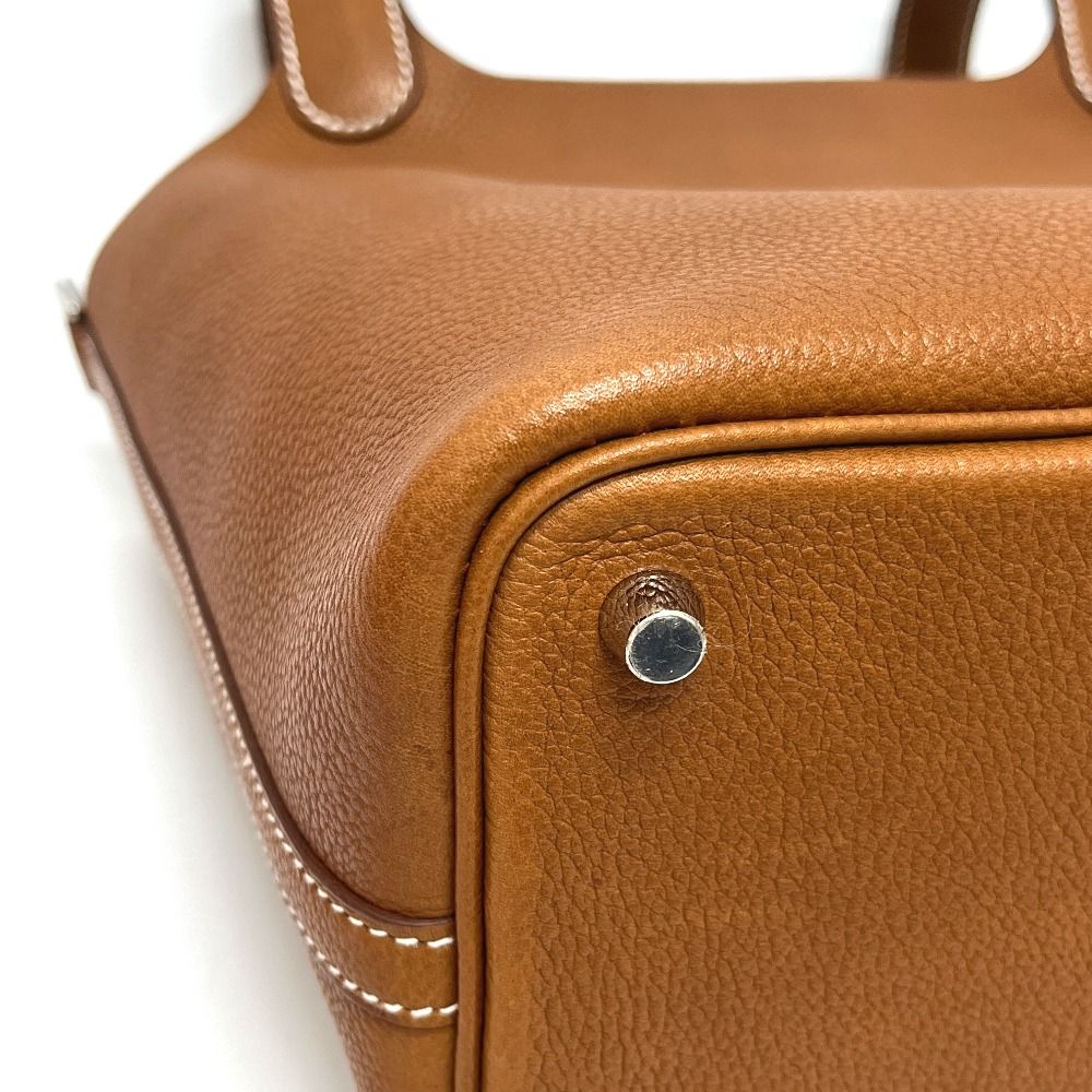Hermes Handbag Picotin Lock PM Barenia Fauve — view 6