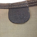 Gucci Tote Sherry GG Plus Supreme Gray Beige Dark Brown Multi Leather — view 8