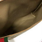 Gucci Tote Sherry GG Plus Supreme Gray Beige Dark Brown Multi Leather — view 7