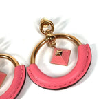 Hermes Earrings Loup Medle PM Leather Pink — view 4