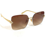 Louis Vuitton Sunglasses LV Comet Square Metal Brown Eyewear