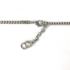 Dior Necklace CD Logo Metal Silver — view 4