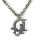 Dior Necklace CD Logo Metal Silver — view 2