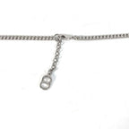 Dior Necklace CD Logo Metal Silver — view 6