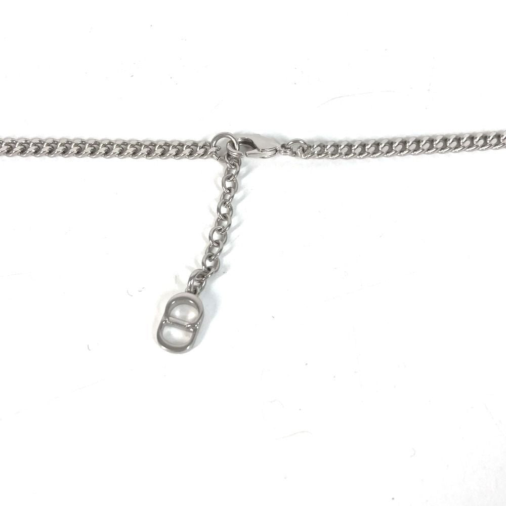 Dior Necklace CD Logo Metal Silver — view 6