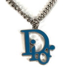 Dior Necklace CD Logo Metal Silver