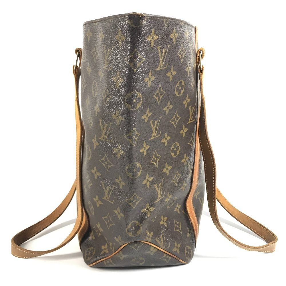 Louis Vuitton Shoulder Bag Sac Shopping Monogram Canvas Brown — view 4
