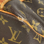 Louis Vuitton Shoulder Bag Sac Shopping Monogram Canvas Brown — view 6
