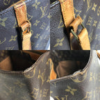 Louis Vuitton Shoulder Bag Sac Shopping Monogram Canvas Brown — view 8