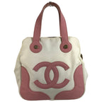 Chanel Handbag CC Logo Marshmallow Canvas Pink