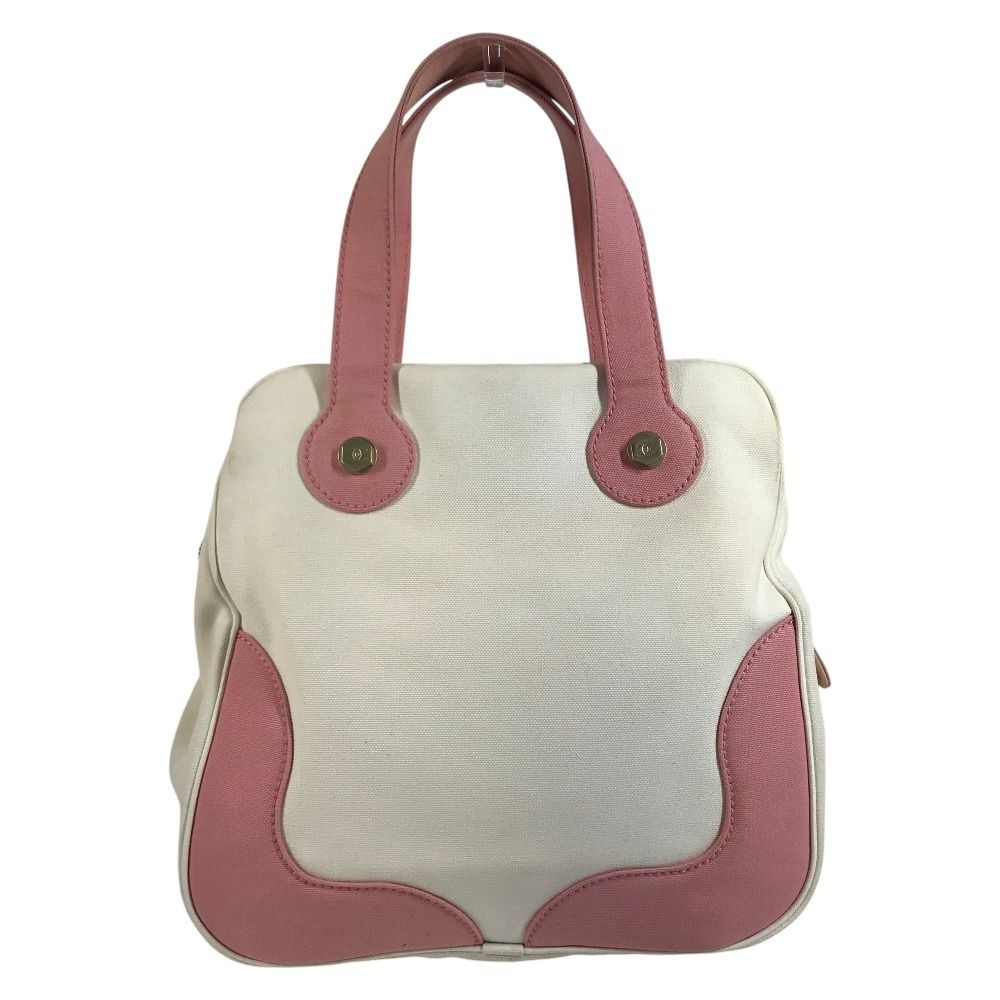 Chanel Handbag CC Logo Marshmallow Canvas Pink — view 2
