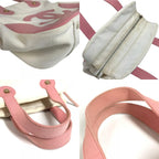 Chanel Handbag CC Logo Marshmallow Canvas Pink — view 7
