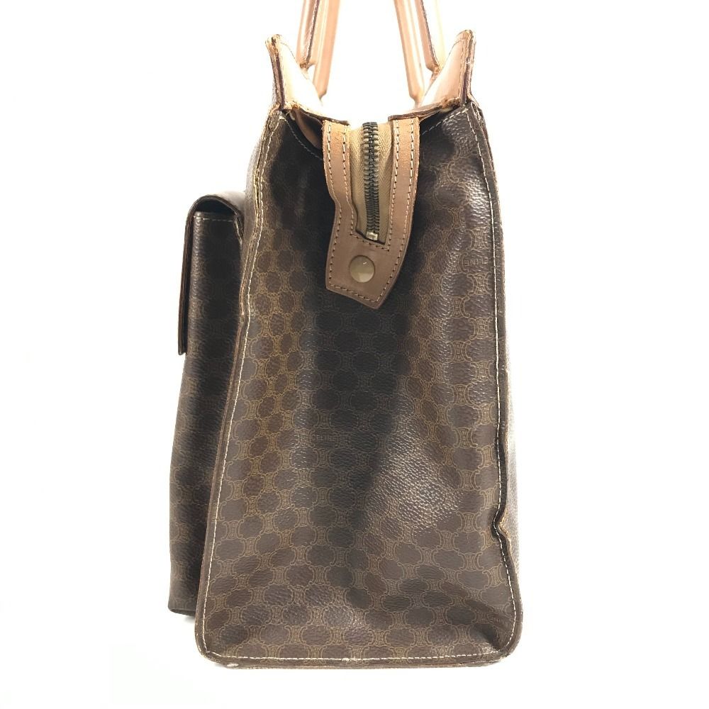 Celine Handbag Macadam Logo Leather Brown — view 3