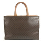 Celine Handbag Macadam Logo Leather Brown — view 2