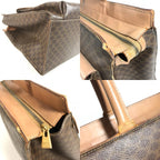 Celine Handbag Macadam Logo Leather Brown — view 7