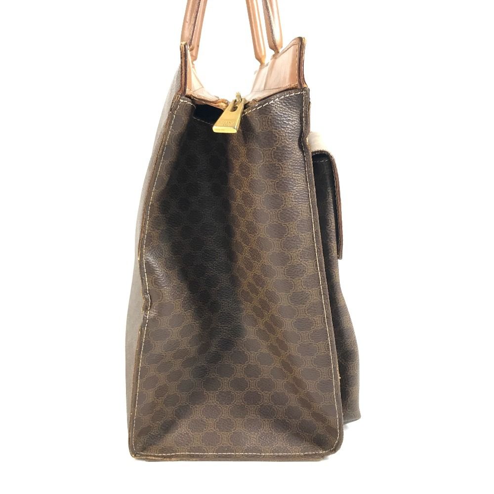 Celine Handbag Macadam Logo Leather Brown — view 4