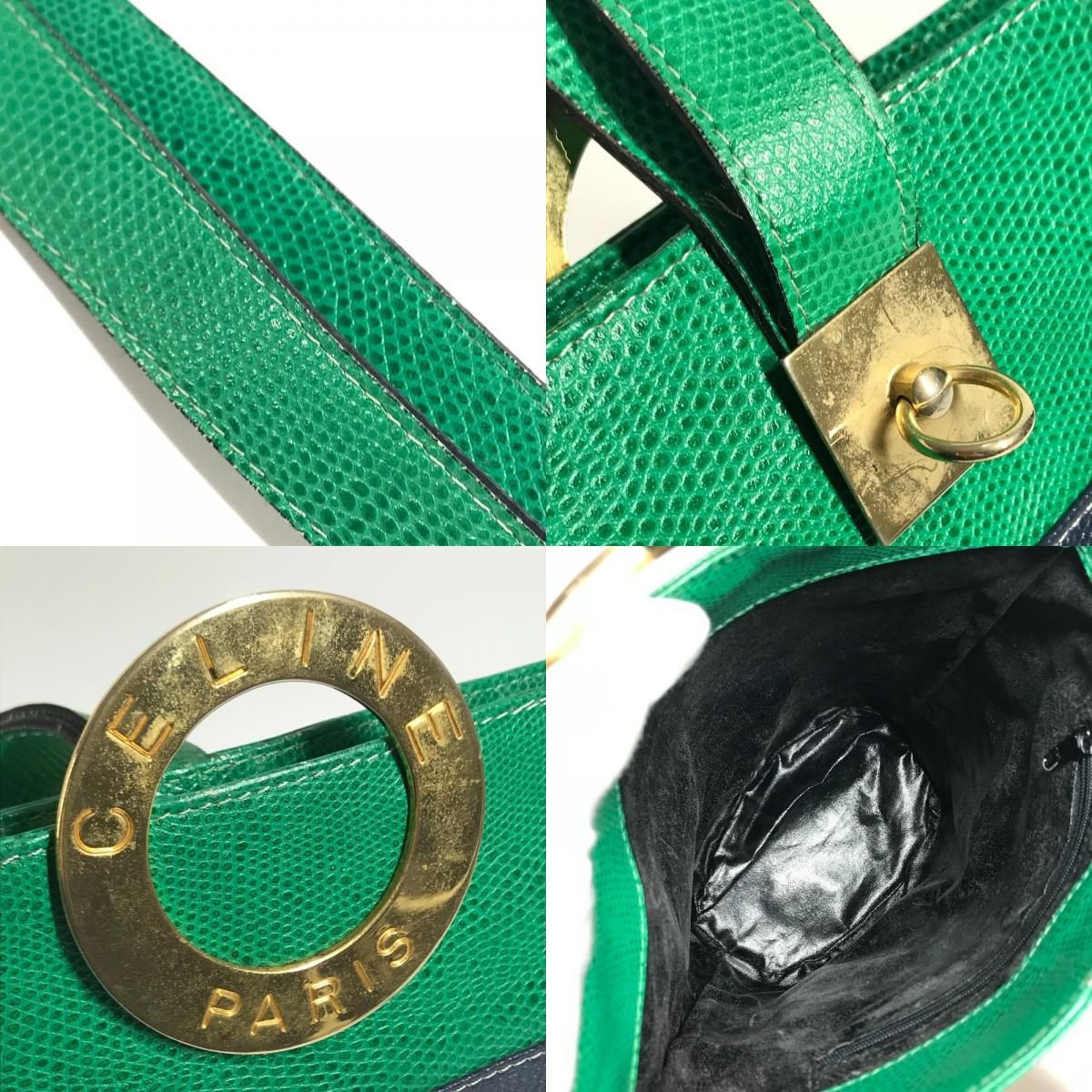 Celine Shoulder Bag Circle Logo Bucket — view 8