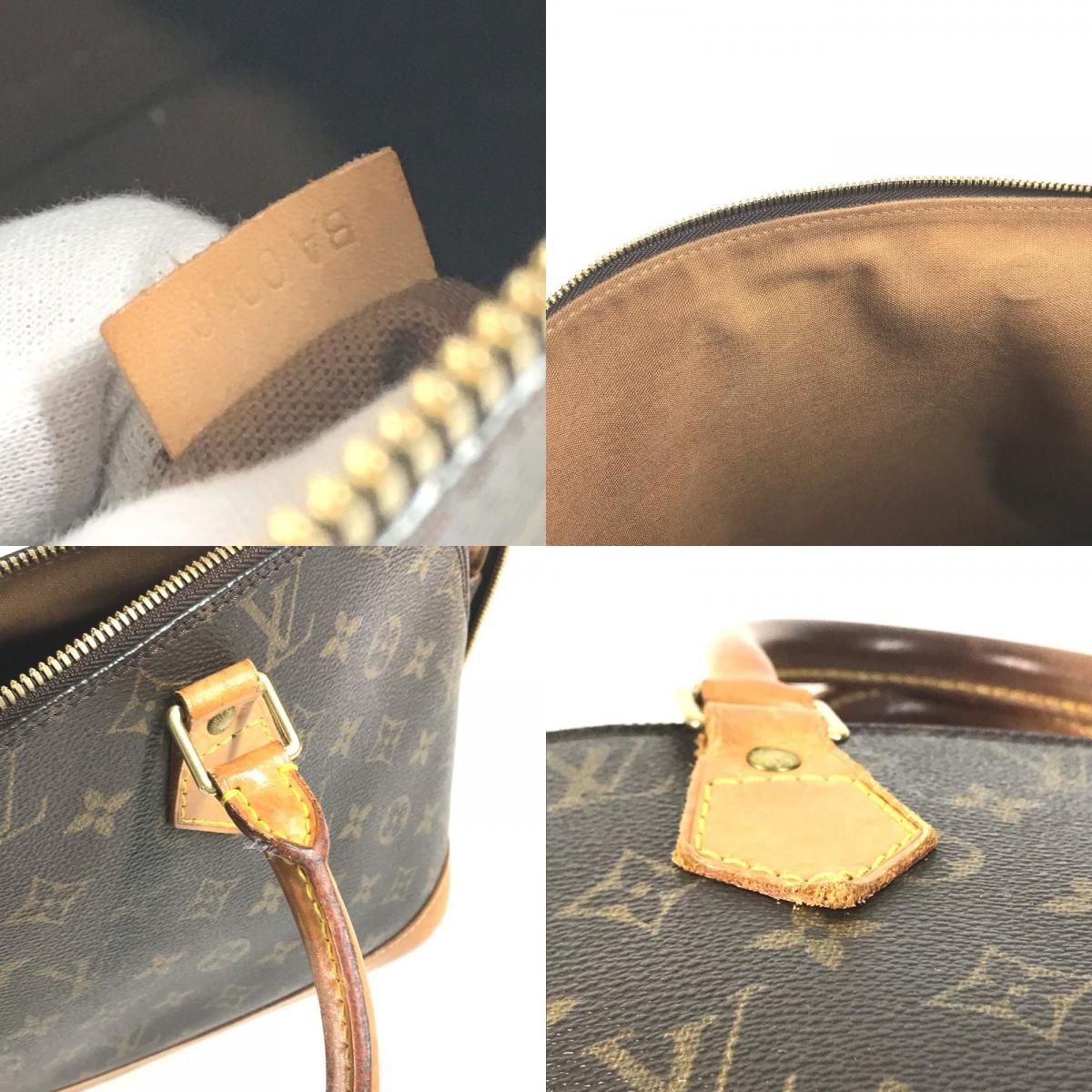 Louis Vuitton Handbag Alma Monogram Canvas Brown — view 8