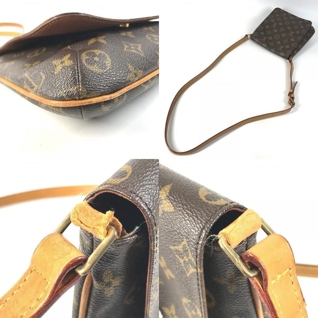 Louis Vuitton Shoulder Bag Musette Salsa Long Monogram Canvas Brown — view 7
