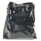 Chanel Shoulder Bag Drawstring CC Logo Enamel Black — view 3