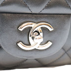 Chanel Black Lamb Silver Single Flap Maxi Quilted 34 — view 6