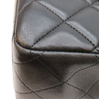 Chanel Black Lamb Silver Single Flap Maxi Quilted 34 — view 8