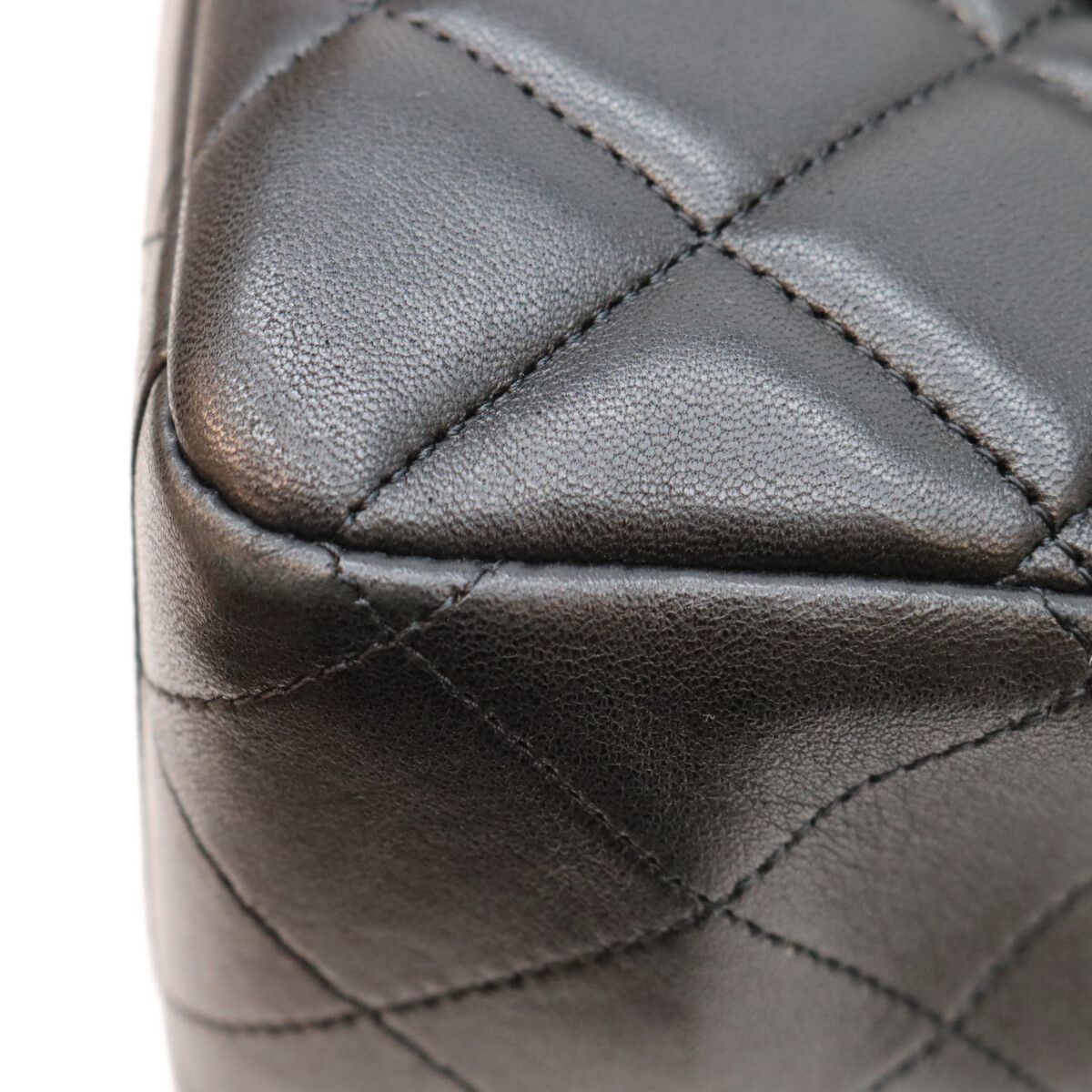 Chanel Black Lamb Silver Single Flap Maxi Quilted 34 — view 8