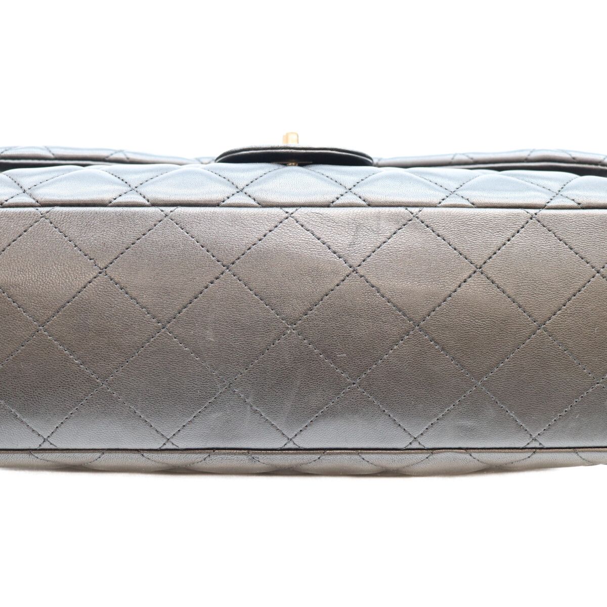 Chanel Black Lamb Silver Single Flap Maxi Quilted 34 — view 7