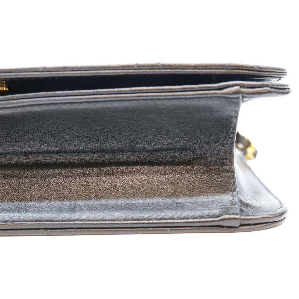 Chanel Black Lamb Full Flap Gold Push Lock Quilted 23 — view 6