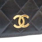 Chanel Black Lamb Full Flap Gold Push Lock Quilted 23 — view 7