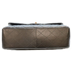 Chanel Black Lamb Silver Double Flap Maxi Quilted 30 — view 5