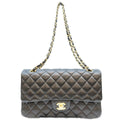 Chanel Black Lamb Gold Quilted 25 Shoulder