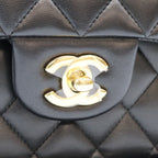 Chanel Black Lamb Gold Quilted 25 Shoulder — view 6