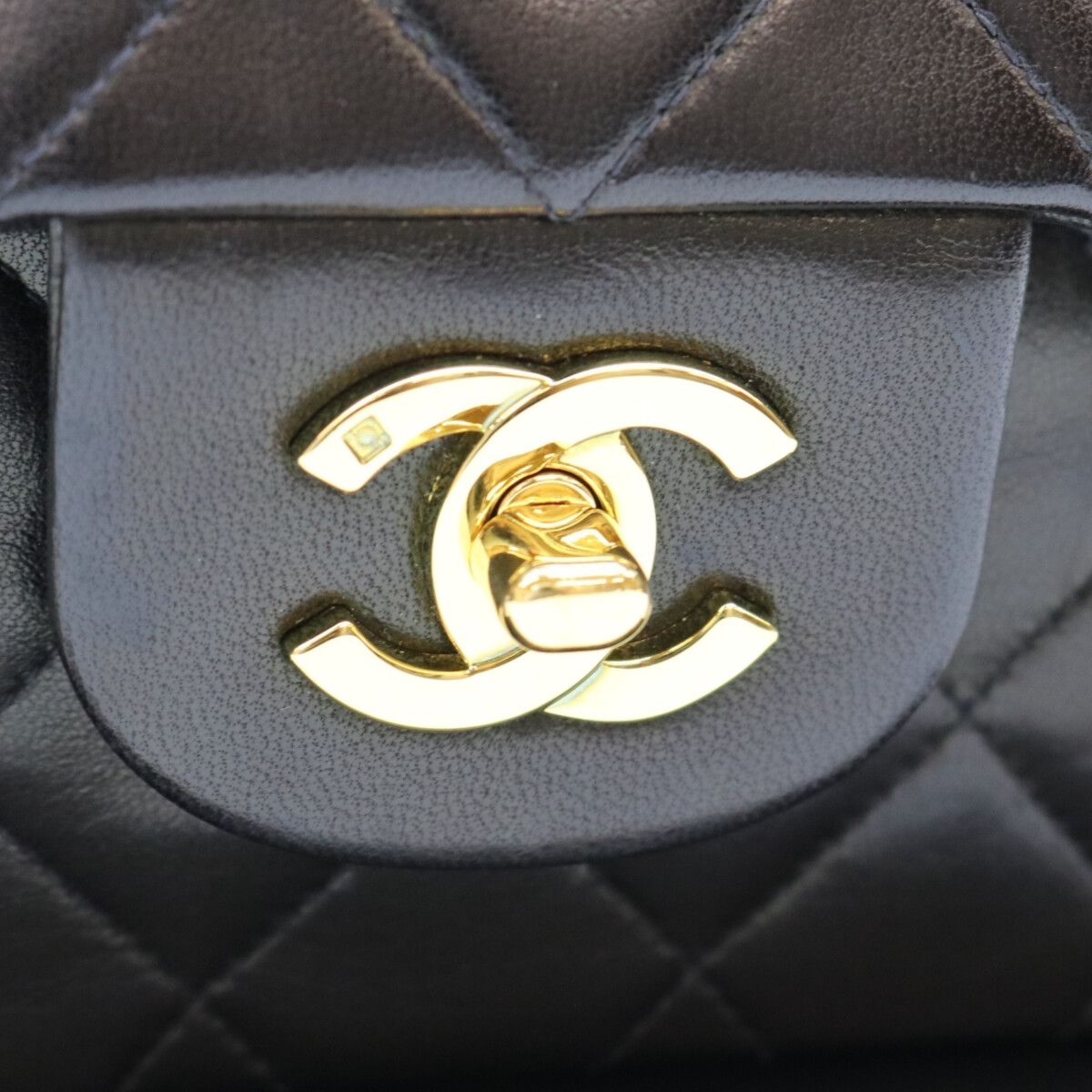 Chanel Black Lamb Gold Quilted 25 Shoulder — view 8